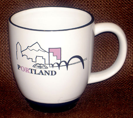 Portland Skyline bistro coffee mug